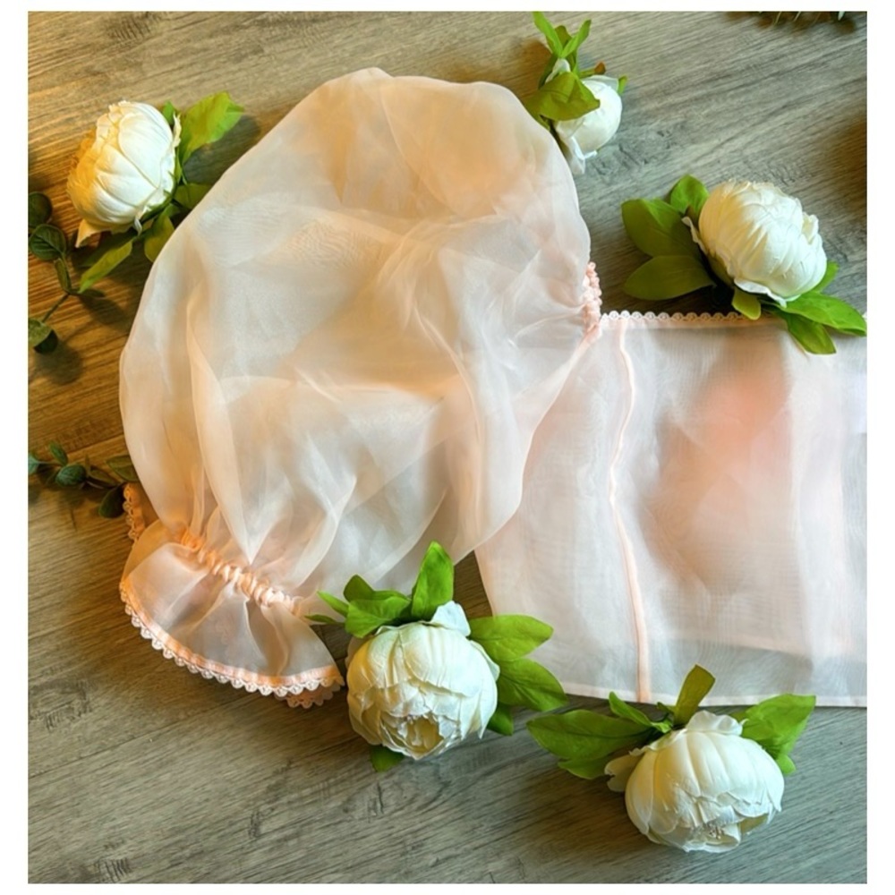 Selkie Puff Sleeve Pink Crop Top